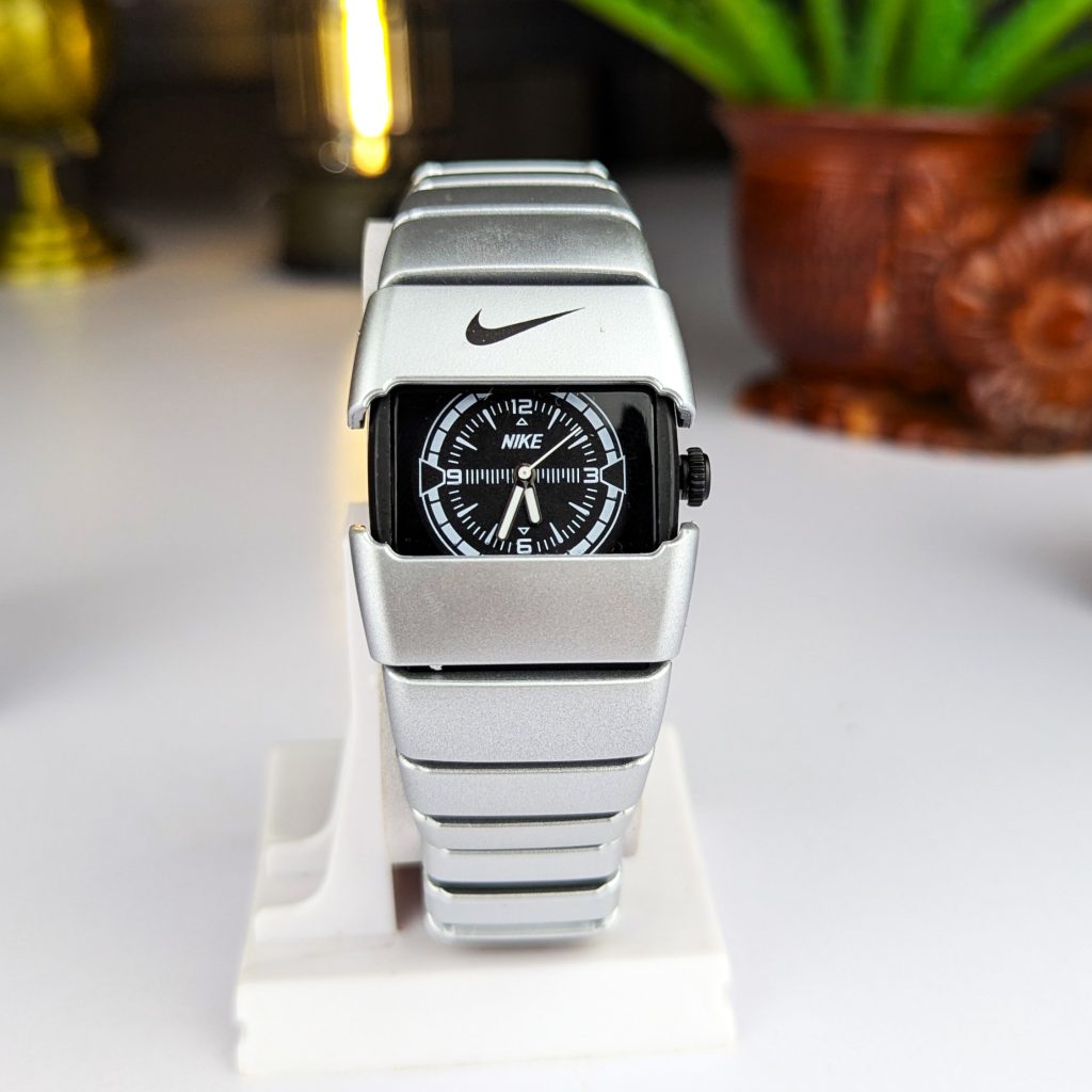 RC Nikee Chain Watch for Men – Stylish Black & Silver Sports & Casual Wrist Watch
